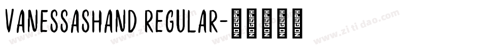 VanessasHand Regular字体转换